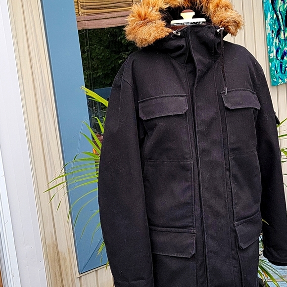 H&M Other - H &M Parka faux fur EUC